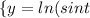 \left \{ {{y=ln(sint)} \atop {x=2ctgt}} \right.